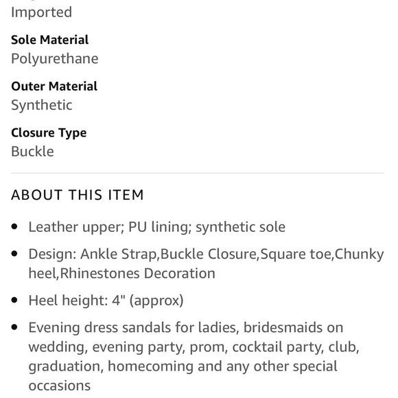 ‼️$5 SALE‼️ VETASTE Strappy Heel Sandals - Picture 6 of 6